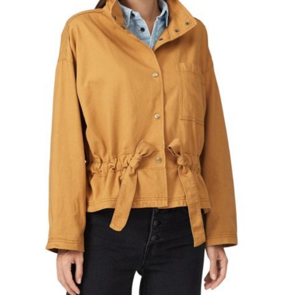 Madewell Women's Tan Military Jacket Size S Excellent Condition.